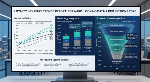 Future-looking loyalty trends infographic showing key themes for the year ahead