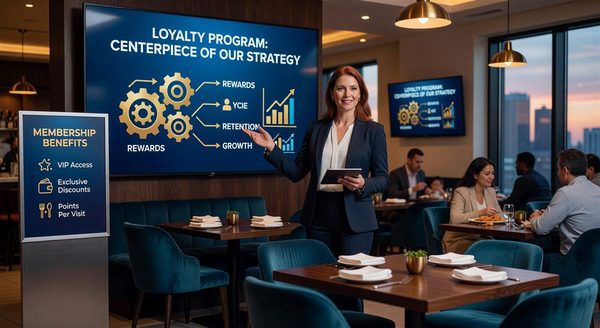 Marketing anchor concept with loyalty program as centerpiece of restaurant strategy