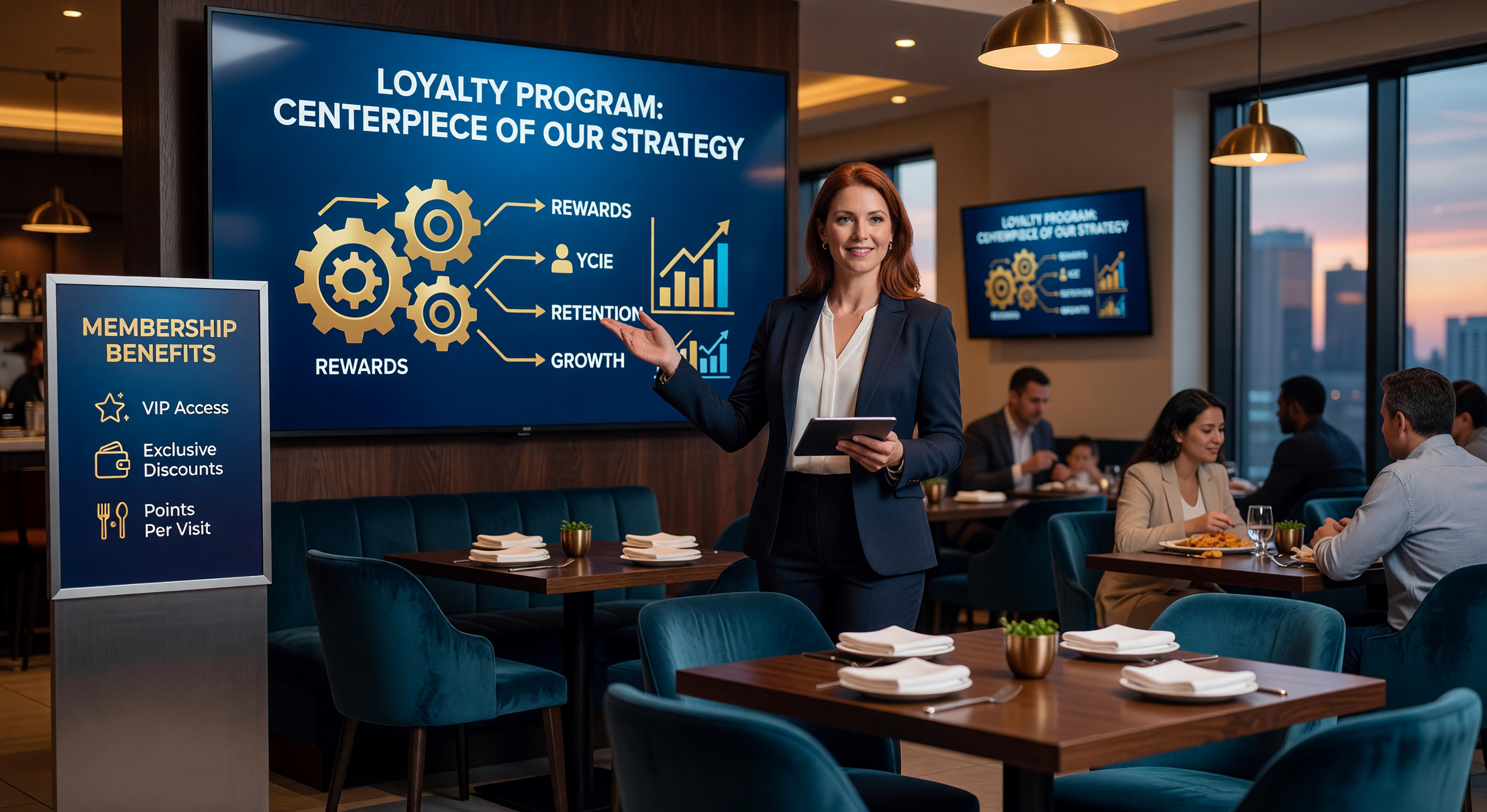 Marketing anchor concept with loyalty program as centerpiece of restaurant strategy