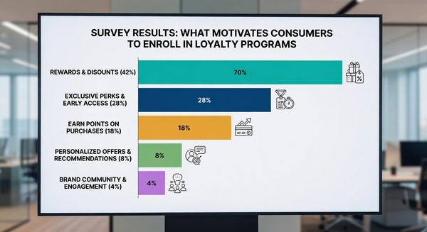 Consumer at point of sale signing up for loyalty program on tablet enrollment screen